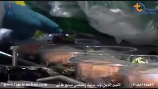 خط بسته بندی سالاد به همراه واحد بازرسی وزن