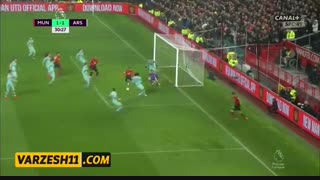 خلاصه دیدار منچستریونایتد 2_2 آرسنال (هفته پانزدهم لیگ برتر انگلیس)