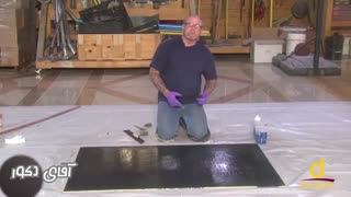 اجرای کفپوش اپوکسی صنعتی www.aghayedecor.com