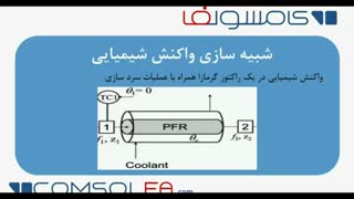 آموزش شبیه سازی یک واکنش شیمایی سری گرمازا در راکتور plug با نرم افزار کامسول