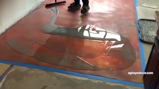 اجرای کفپوش سه بعدیwww.aghayedecor.com