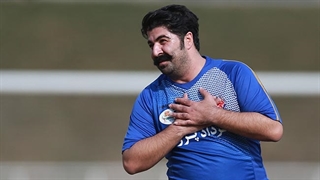 شادی گل خنده‌دار بهنام‌ بانی  پس از گل‌زنی به پرسپولیس