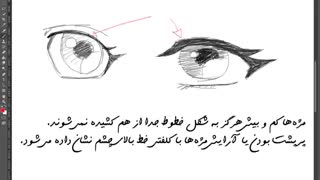 آموزش طراحی چشم در سبک انیمه و مانگا