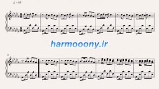 نت پیانو پاییز از شادمهر عقیلی