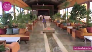 ⚜️اجرای دیوارپوش چاپی لابل در رستوران مجلل باراکا با نورپردازی بک لایت اس ام دی