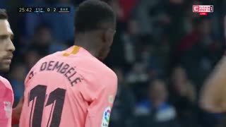 خلاصه دیدار اسپانیول 0_4 بارسلونا (هفته پانزدهم لالیگا اسپانیا)