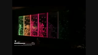 حبابنمای زیبای رنگین کمانی در رستوران نارنجستان