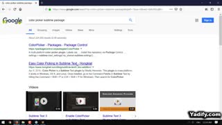 07- نصب پکیج Color Picker در Sublime Text 3