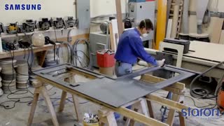 آموزش برش و نصب سنگ کورین (شرکت سامسونگ)