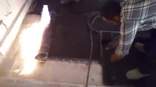 آموزش ایزوگام کردن کف آشپزخانه