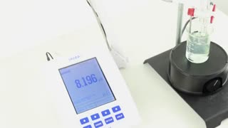 آموزش تیتراسیون اسیدیته دستگاه کیت کامل pH /mV /ISE هانا HANNA HI 5222