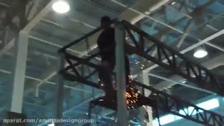 غرفه سازی نمایشگاهی شرکت همراه اول توسط شرکت آمیتیس