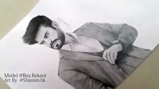 طراحی چهره بوى ریکانى Boy Rekani Art