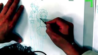 آموزش طراحی عکس پسر و دختر در سبک مانگا