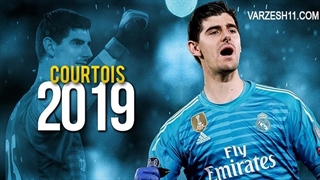 سیوها تماشایی تیبو کورتوا دروازه‌بان بلژیکی رئال مادرید