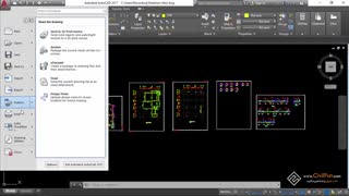 دوره جامع آموزش نرم افزار اتوکد قسمت4- منوی اصلی، منوی دسترسی سریع و فایل تمپلیت