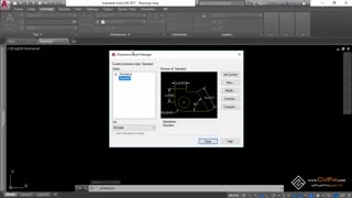 دوره جامع آموزش نرم افزار اتوکد قسمت5- تب، تب وابسته به محتوا، پنل ها، پنجره مدیریت استایل
