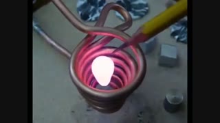 ذوب کردن فلز با الکترومگنت
