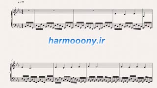 نت پیانو بچه های کوه آلپ