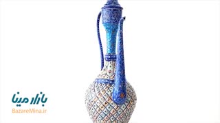 گلاب پاش میناکاری اسماعیلی ارتفاع 35 سانتی متر