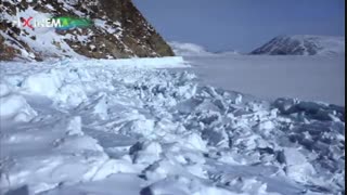 مجموعه سیاره انسان‌ها ، صید صدف در زیر تکه یخ های عظیم بر اثر جزر و مد