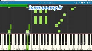 نت پیانو آنشرلی با موهای قرمز