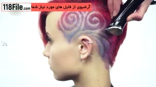 آموزش کوتاهی مو با روشهای ساده-طراحی روی مو