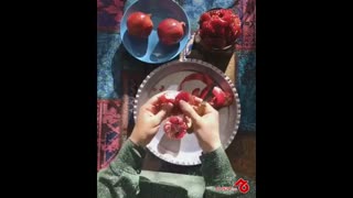 گل کردن انار برای شب یلدا