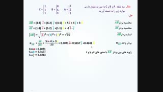 حل یک مثال از بحث بردار ها درس ستاتیک رشته انجنیری سیول از گروپ انجنیری برادران حیدری (انجنیر فرهاد حیدری)