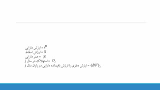 آموزش محاسبه استهلاک در ارزیابی پروژه