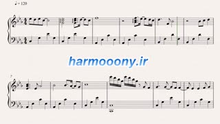 نت پیانو پوچ از سیاوش قمیشی