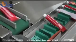 خط بسته بندی و کارتن گذار محصولات تیوپی