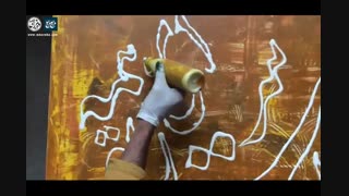 تابلو خط و نقاشیخط احمد دیزرانی