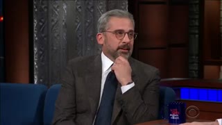 حضور Steve Carell در تاک شوی Stephen Colbert