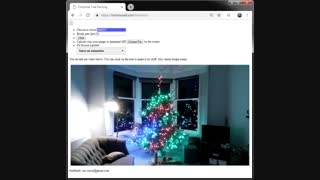 کنترل درخت کریسمس از طریق اینترنت