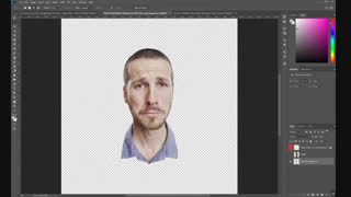 آموزش چند تکه کردن صورت در فتوشاپ