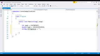 متغیر ها در سی شارپ