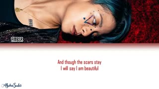 متن آهنگ beautiful از amber