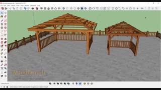 آموزش خروجی گرفتن ۲ بعدی در اسکچاپ (طراحی آلاچیق)