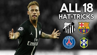 همۀ هتریک‌های نیمار از سال 2010 تا 2018