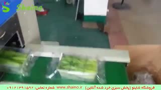 دستگاه بسته بندی سبزی خرد شده | فروشگاه شاینو شماره تماس: 09121391592