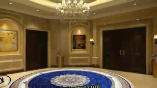 جدیدترین فرش گرد ماشینی کاشان