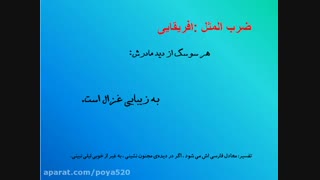 ضرب المثل های ملل(1)