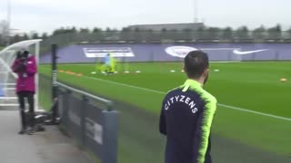 آخرین تمرین منچسترسیتی پیش از بازی با لیورپول