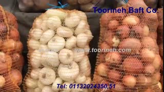 توری بسته بندی پیاز - کیسه راشل