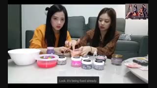 بلک پینک - بازی کردن جنی و جیسو با اسلایم❤