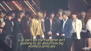 عکس العمل گروه های exo.wanna one.bts به wonho از monsta x