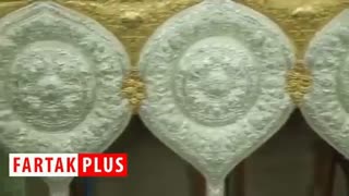 مراحل دیدنی از نصب نیم‌ضریح‌های خیمه‌گاه حسینی(ع) در کربلا