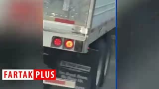 برخورد تریلی با کامیون فاجعه آفرید