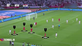 آنالیز گرافیکی بحرین – امارات، جام ملت‌های آسیا - گروه  A